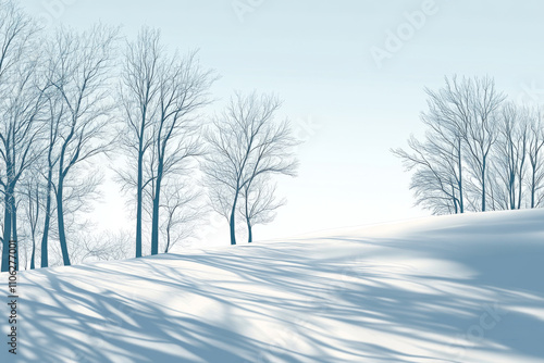 January 1 Winter Morning Illustration