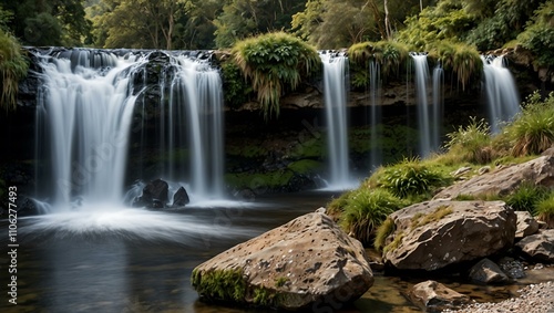 Johnston Waterfall in scenic surroundings.
