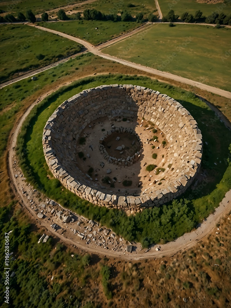 Karakus Tumulus, an ancient site in Adıyaman. Karakus Tumulus, an ancient site in Adıyaman.