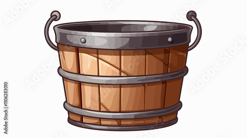 Sauna Bucket Vector Symbol Icon Design Illustration