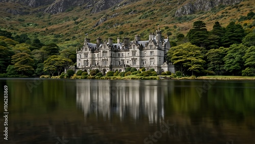 Kylemore Abbey in Connemara, Ireland. photo