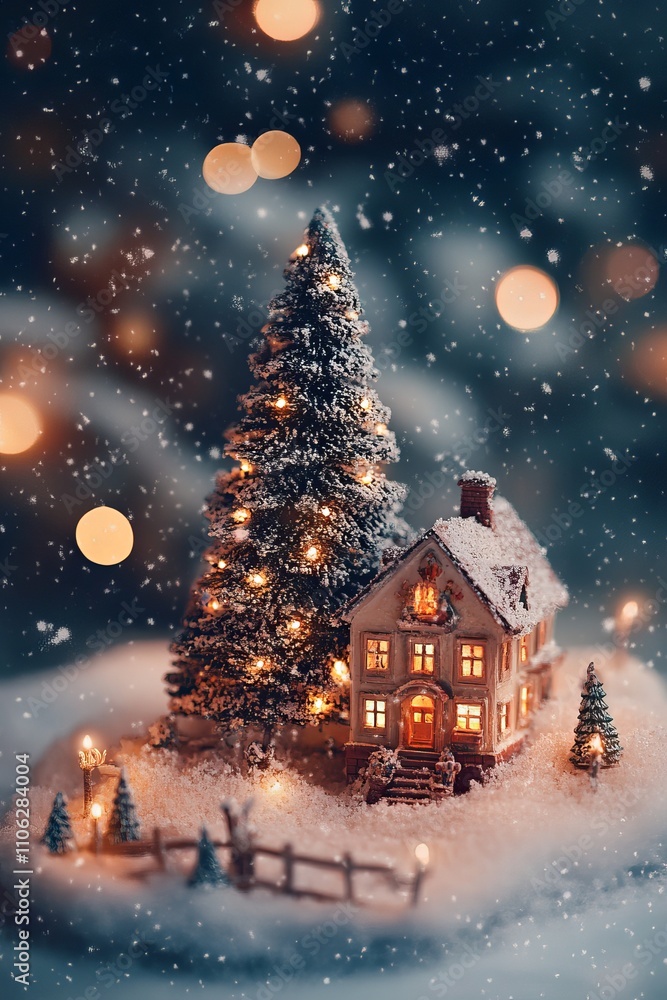 Fototapeta premium Christmas illustrations 