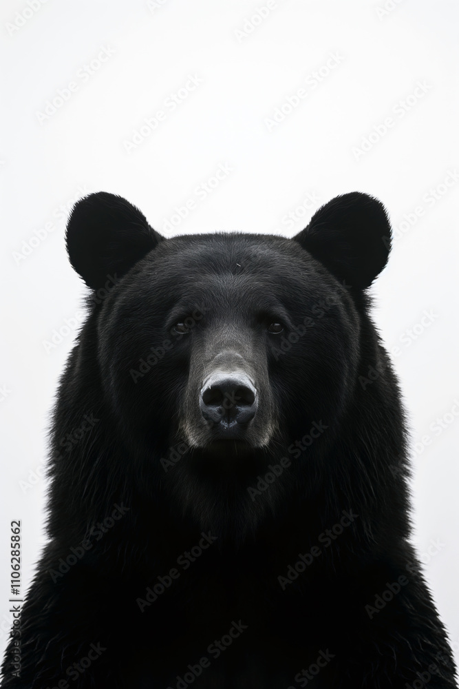 Silhouette of a bear symbolizing Bear Day in Bulgaria against a white background Silhouette of a bear symbolizing Bear Day in Bulgaria against a white background