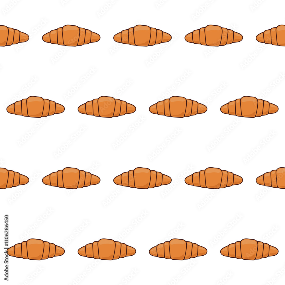 Bread bakery Product Seamless Pattern background. Doodle Bread Symbol Isolated on White. Textile Fabric Swatch. Bread bakery Product Seamless Pattern background. Doodle Bread Symbol Isolated on White. Textile Fabric Swatch.
