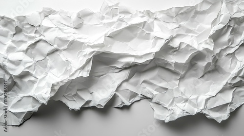 White piece of paper , white background photo