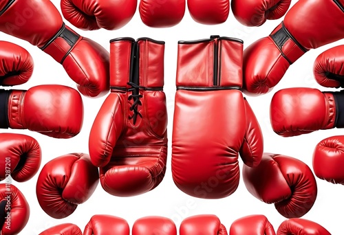 Boxing gloves close up photo