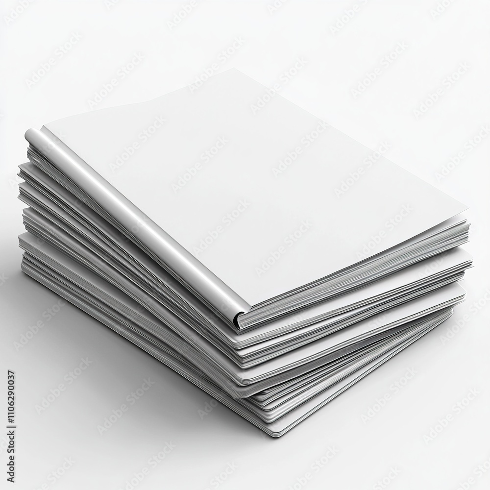 Artistic arrangement of blank notebooks home office digital content minimalist environment top-down view creativity and organization Artistic arrangement of blank notebooks home office digital content minimalist environment top-down view creativity and organization