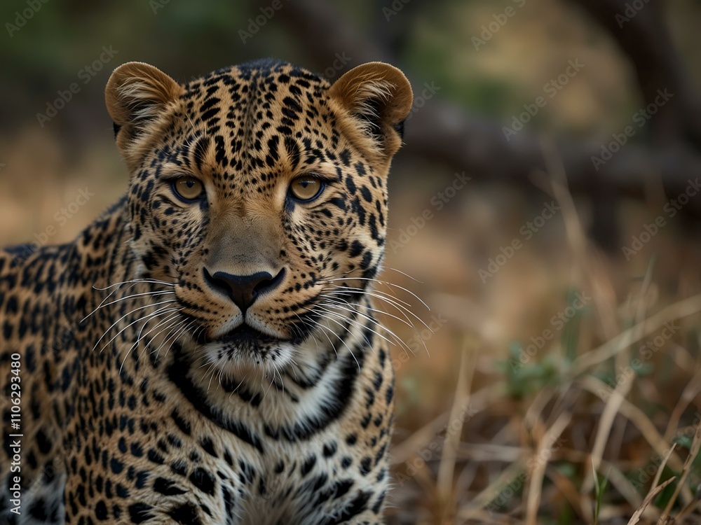 Fototapeta premium Leopard in the wild.