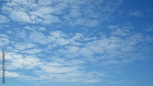 4K video time-lapse, floating clouds in the sky during the day, background or background for editing videos