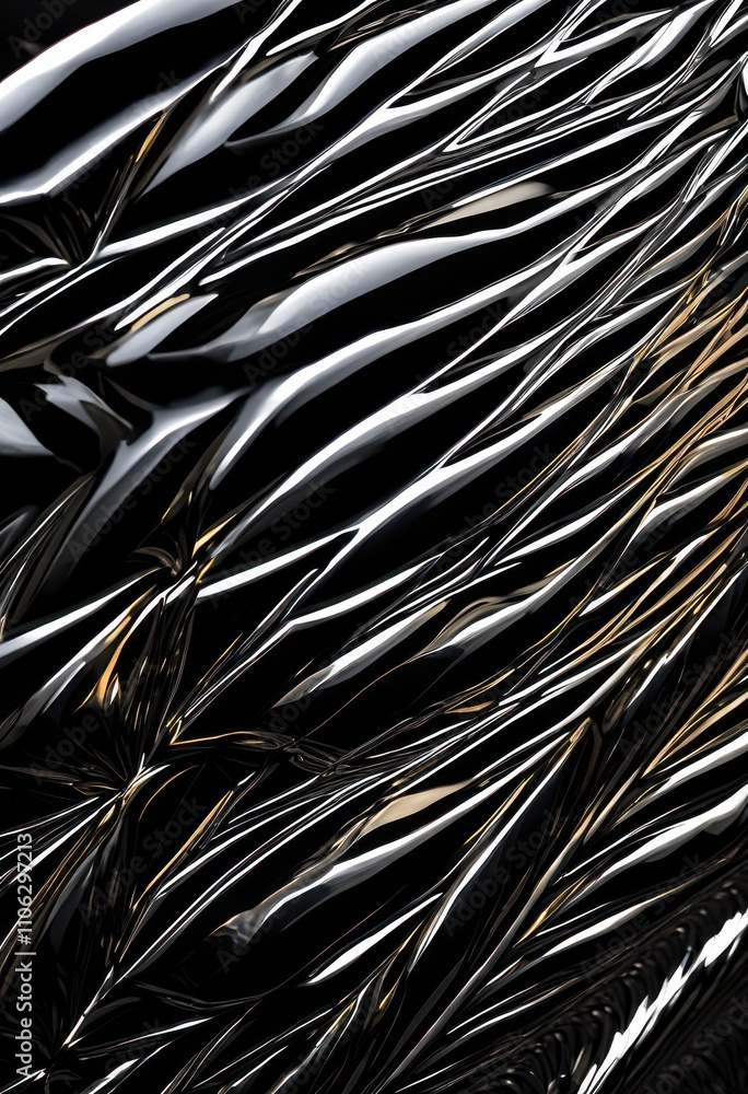 Fototapeta premium captivating macro showcasing mirror like chrome finishes reflective detailing texture variations, shine, luster, polish, surface, light, reflection