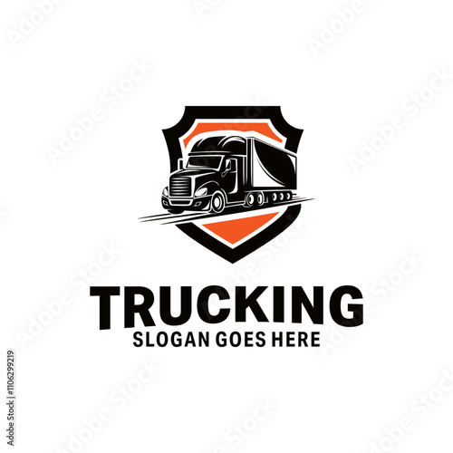 Transportation Trucking Logo Vector Design