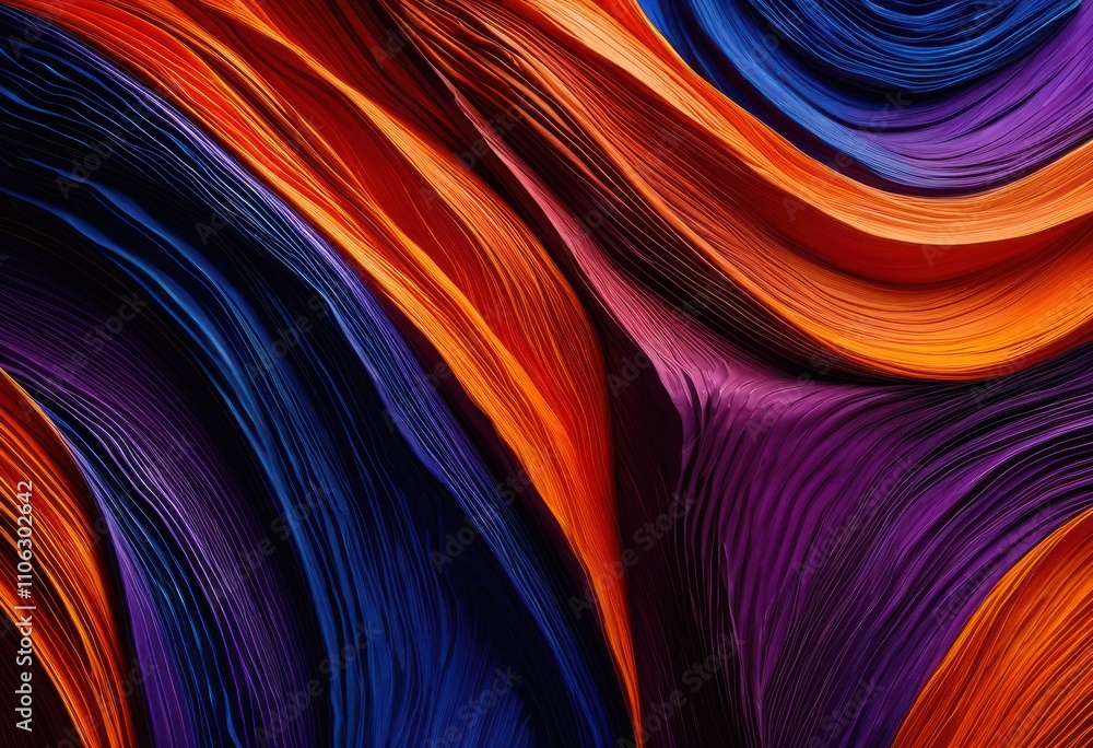 Fototapeta premium dynamic close colorful textured surfaces showcasing vivid patterns intricate details variety bold engaging colors, abstract, art, canvas, creative, design