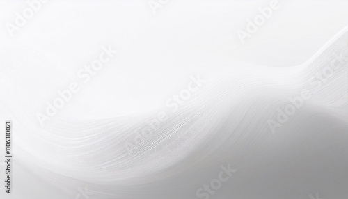 Tapeta biała, jasne abstrakcyjne tło do projektu, biały wzór w fale i linie © anettastar