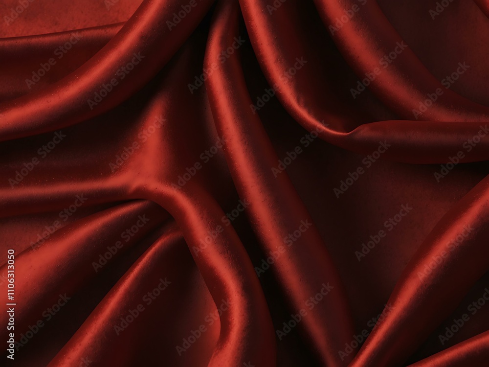 Obraz premium Luxurious red silk background.