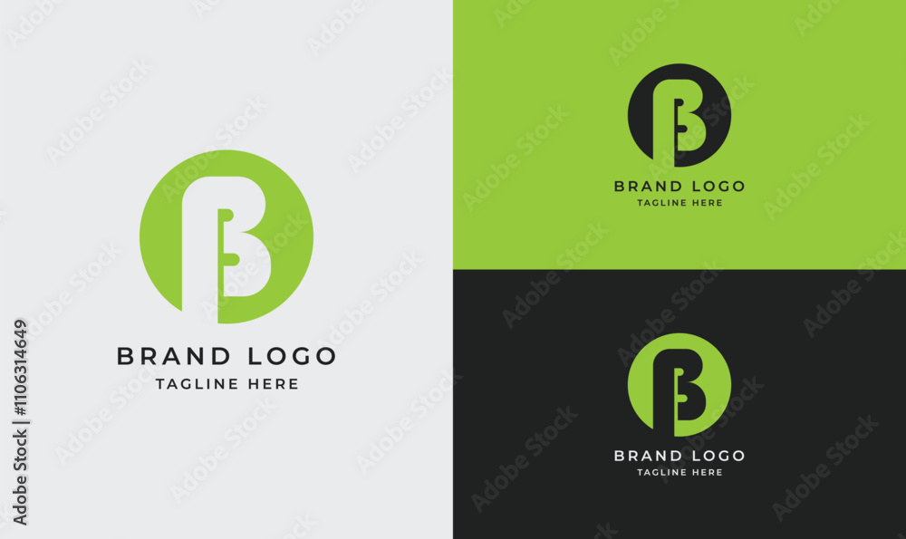 Creative Letter B with Circle Logo Design – Modern and Dynamic Branding Concept Creative Letter B with Circle Logo Design – Modern and Dynamic Branding Concept