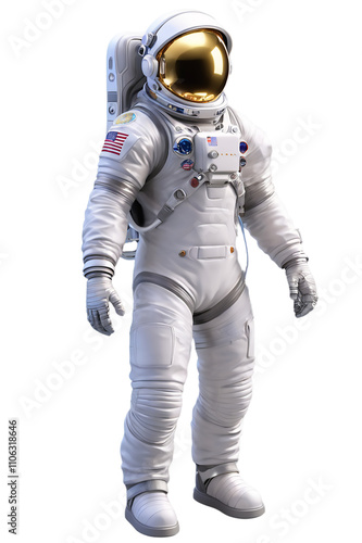 astronaut illustration, high-tech spacesuit, glowing visor, futuristic astronaut, sci-fi character, space exploration, isolated astronaut, astronaut on transparent, futuristic tool, astronaut design. 