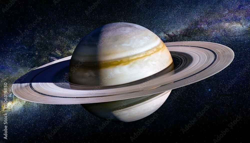 Saturn vor einem dunklen Sternenhintergrund Saturn vor einem dunklen Sternenhintergrund