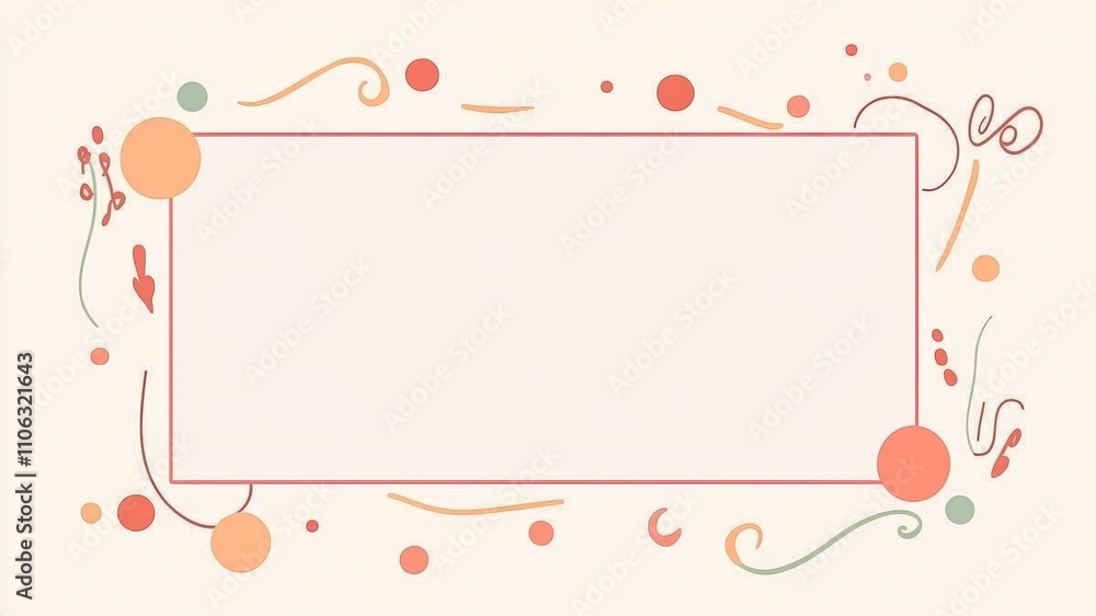 Vibrant abstract flat vector background featuring playful shapes and a soothing color palette Vibrant abstract flat vector background featuring playful shapes and a soothing color palette