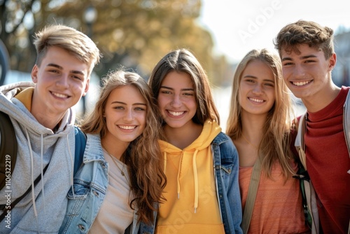 Group of friends socializing and having fun, great for capturing moments of friendship and bonding
