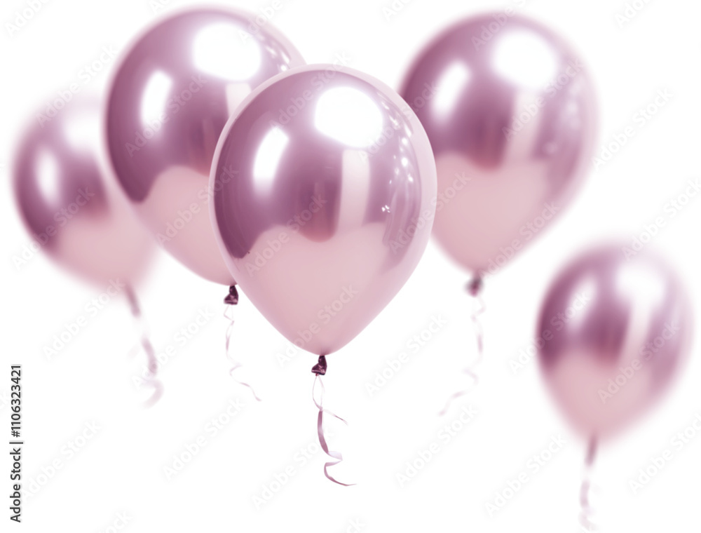 Pastel Pink Balloons Clipart in The air Photo Effet Pastel Pink Balloons Clipart in The air Photo Effet