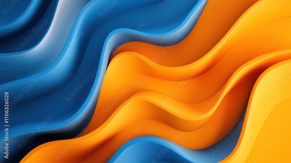 Imagen abstracta con ondas en colores vibrantes Imagen abstracta con ondas en colores vibrantes