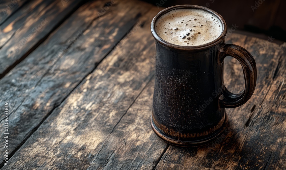 Traditional Beer Stein: A traditional beer stein filled with beer, placed on a rustic wooden table, emphasizing the cultural aspect of beer consumption Traditional Beer Stein: A traditional beer stein filled with beer, placed on a rustic wooden table, emphasizing the cultural aspect of beer consumption