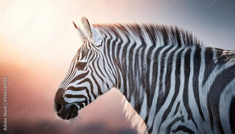 Naklejka premium Intriguing patterns of a zebra's distinctive stripes. 