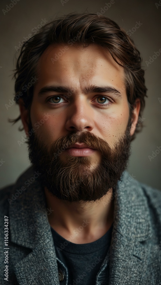 Man with a beard. Man with a beard.