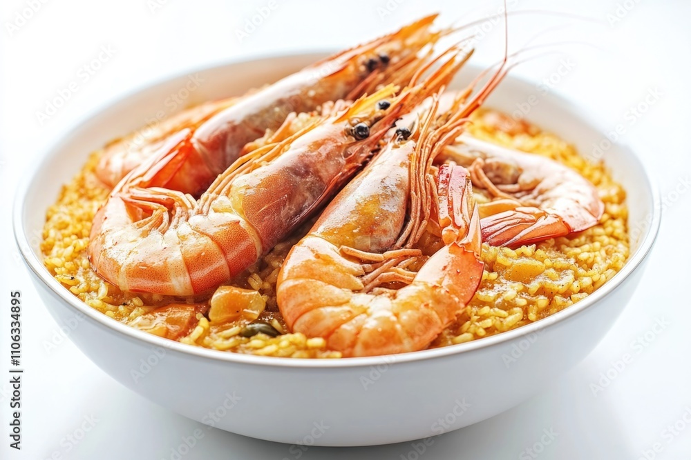 A delicious meal of shrimp and rice A delicious meal of shrimp and rice