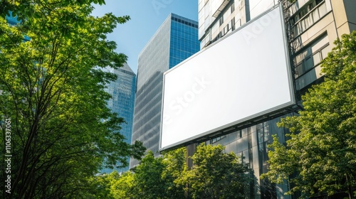 Wallpaper Mural A blank billboard in the middle of a city Torontodigital.ca