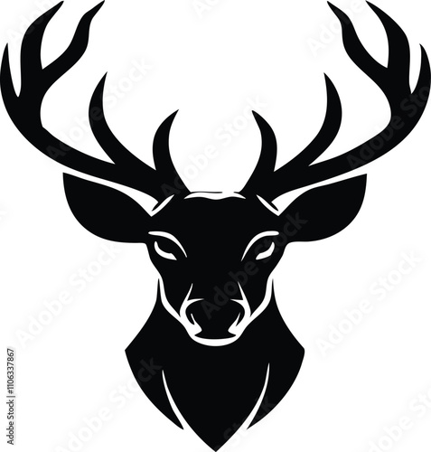 Milwaukee bucks head silhouette vector illustration 