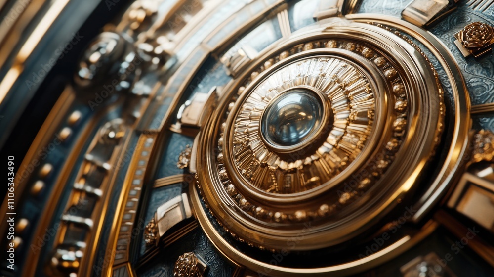A close-up view of a clock face on a wall, with detailed hands and numerals A close-up view of a clock face on a wall, with detailed hands and numerals