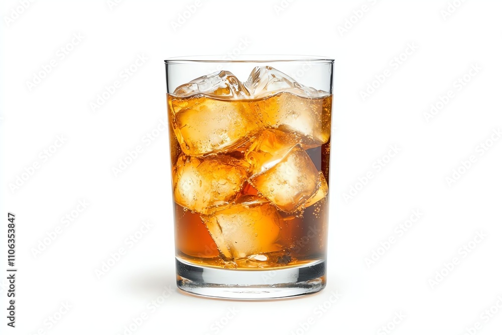 custom made wallpaper toronto digitalA refreshing glass of iced drink filled with clear ice cubes, showcasing the cool and inviting nature of the beverage, perfect for summer relaxation or a dinner party.