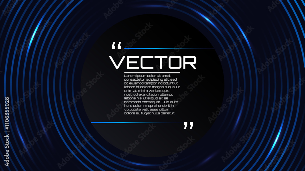 Fototapeta premium Dark background with colorful gradient neon lines. Vector illustration. Design for wallpaper, banner, background. 