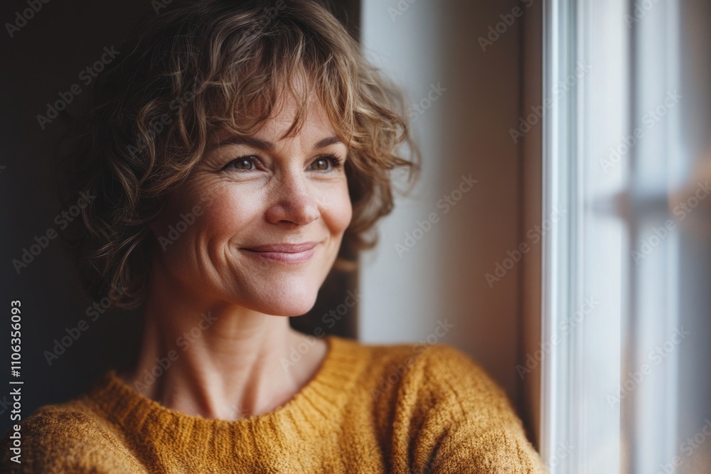 A person gazing out a window, possibly lost in thought A person gazing out a window, possibly lost in thought