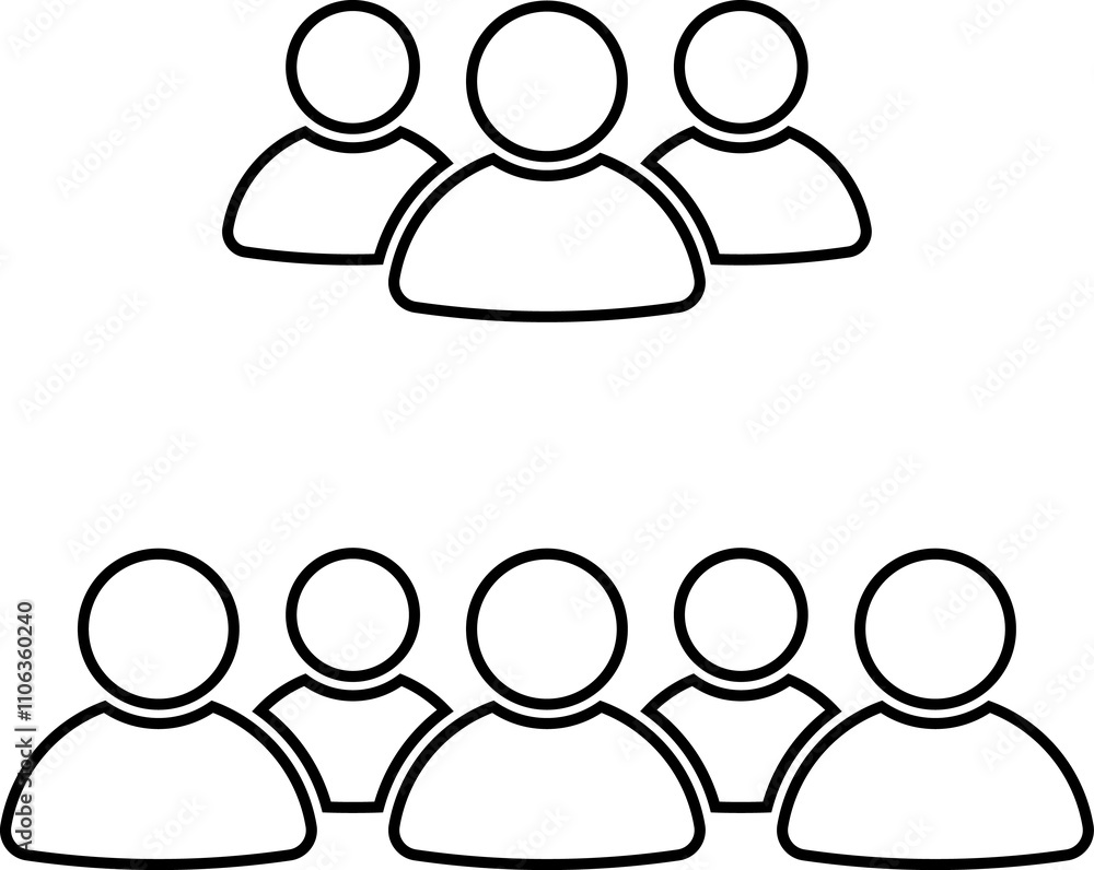 People group icon set team worker user. Employee people group icon team staff. User profile symbol. Group of people or group of users. Persons symbol. People group icon set team worker user. Employee people group icon team staff. User profile symbol. Group of people or group of users. Persons symbol.