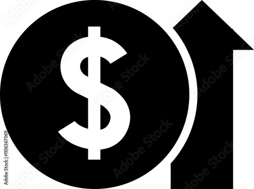 Currency Exchange. Currency exchange rate icon. Stock market. Cost reduction. Cost increase icon. Price reduced, discount icon. Financial or business sign