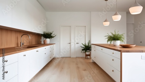 Modern kitchen interior.