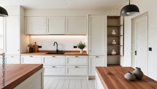 Modern kitchen interior.