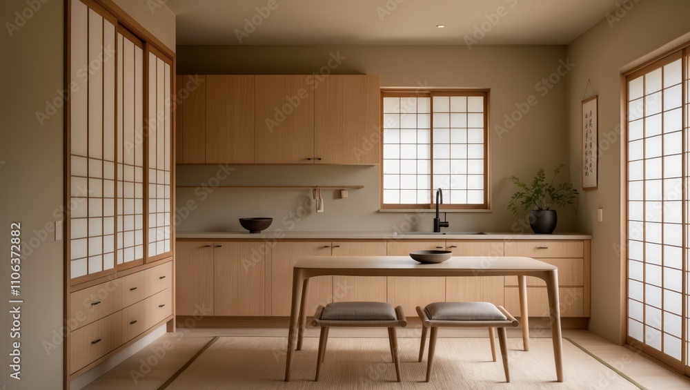 Modern kitchen interior. Modern kitchen interior.