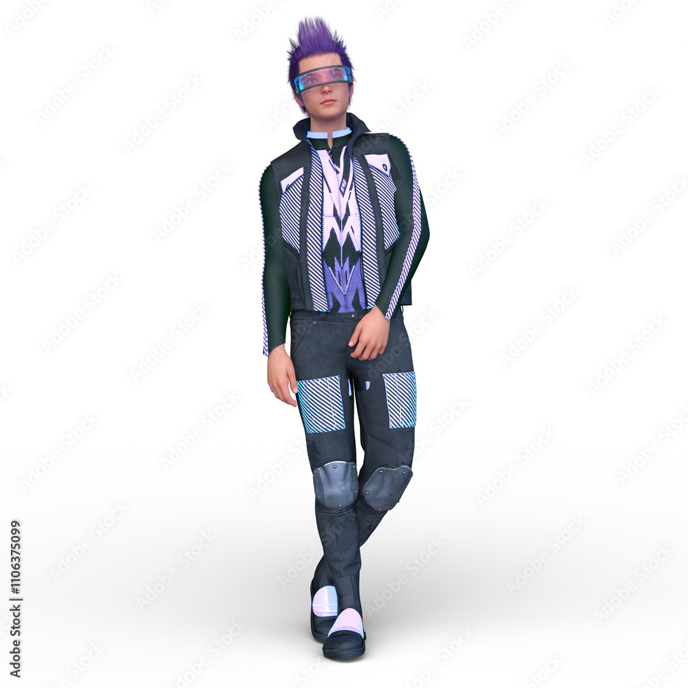 サイバーマン　3DCGレンダリング