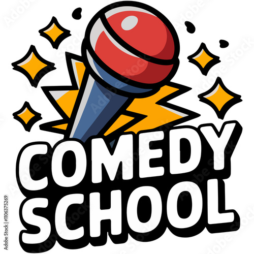 Comedy School Logo Vector