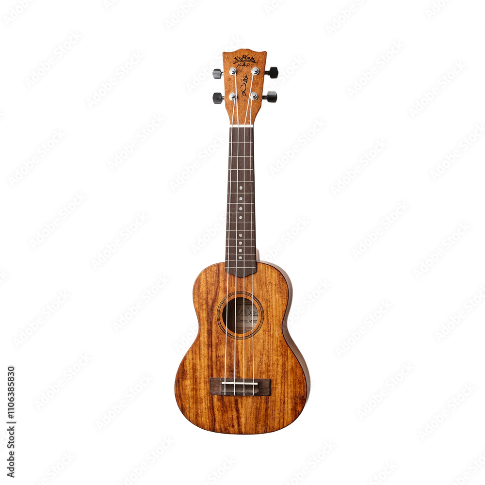 Naklejka premium Rustic ukulele with light maple finish and nylon strings