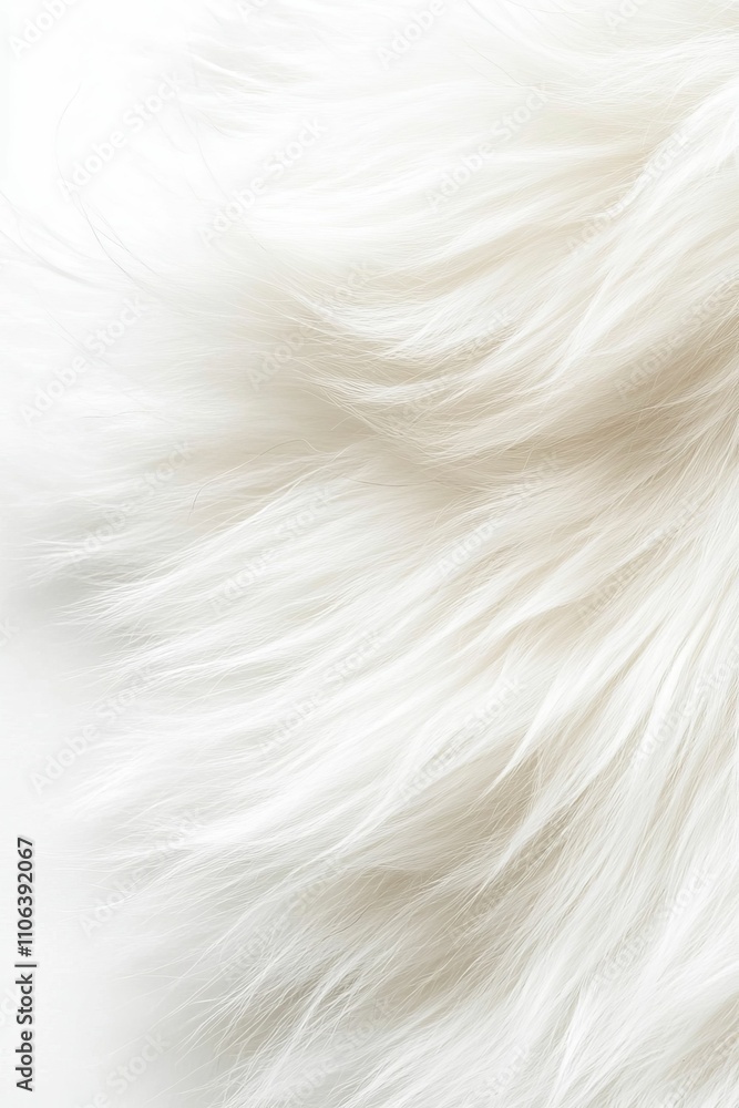 Obraz premium Soft, white, flowing, fine strands, texture.