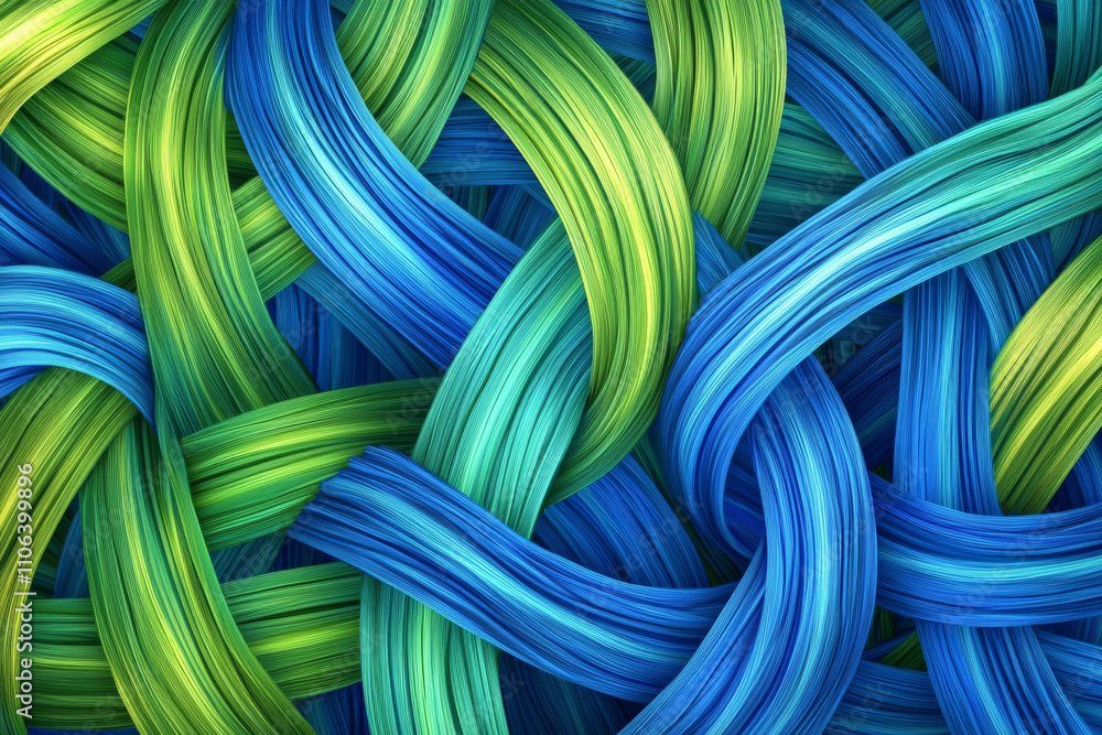 Abstract luminous threads texture, glowing strands of neon blue and green weaving dynamically, futuristic and intricate Abstract luminous threads texture, glowing strands of neon blue and green weaving dynamically, futuristic and intricate