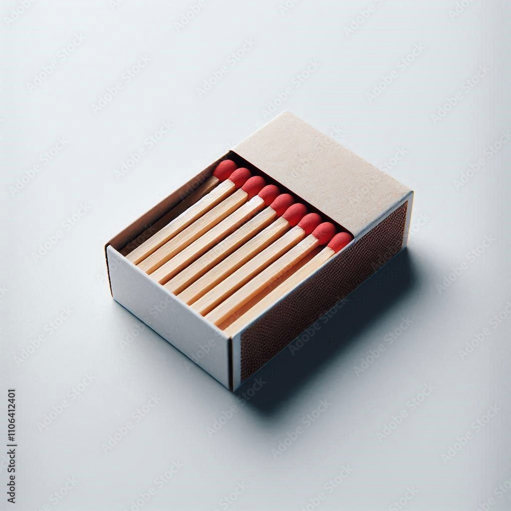 Pack of Matches Isolated on White Background Pack of Matches Isolated on White Background