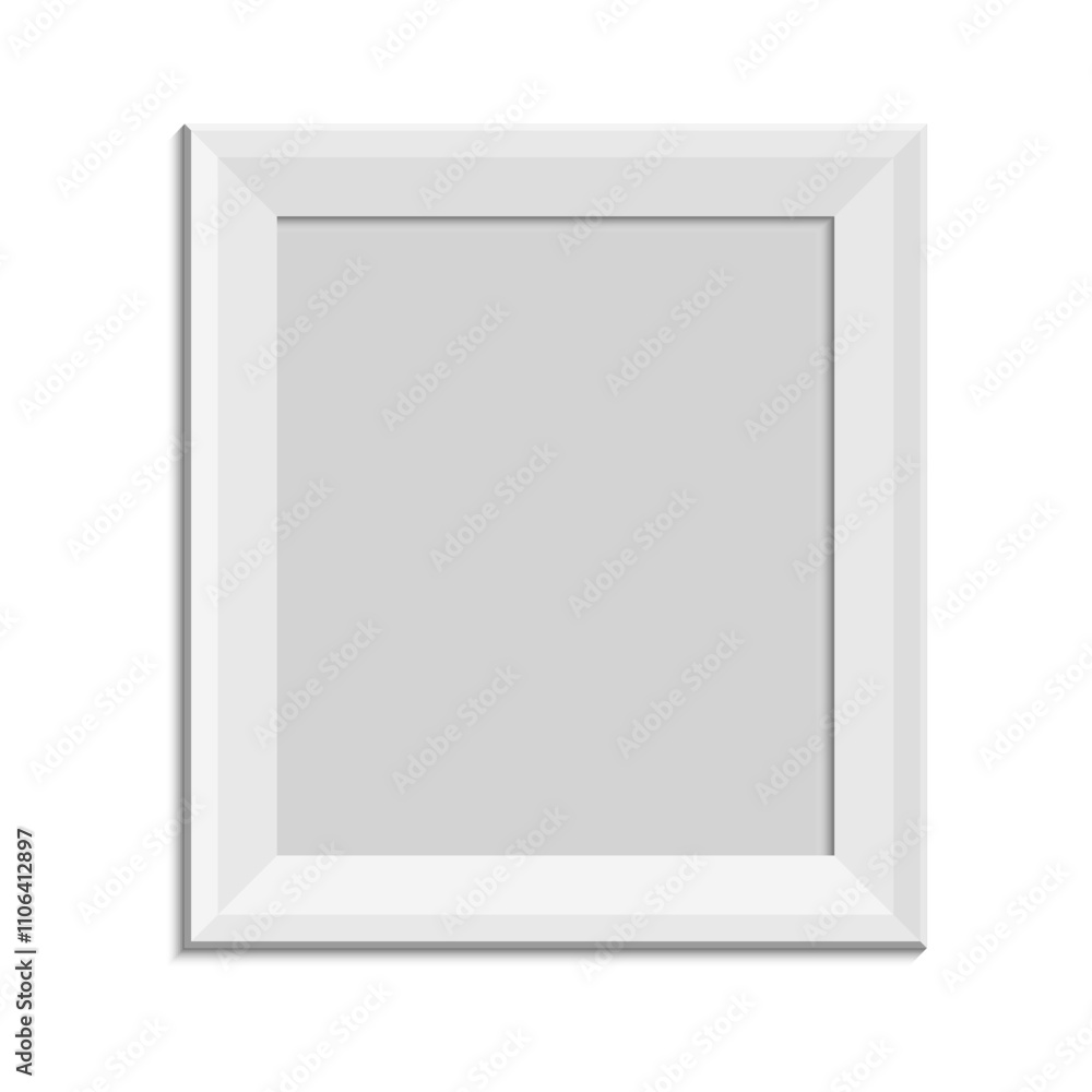 realistic white frame realistic white frame