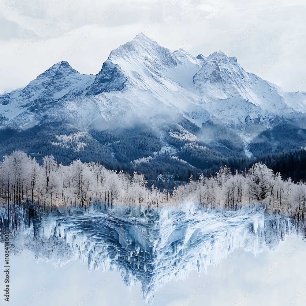 Obraz premium Winter Mountain Landscape