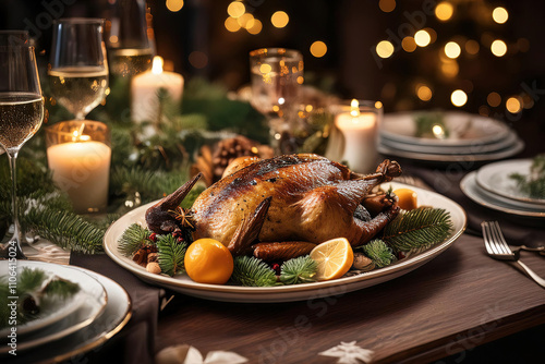Tavola imbandita per la cena di Natale