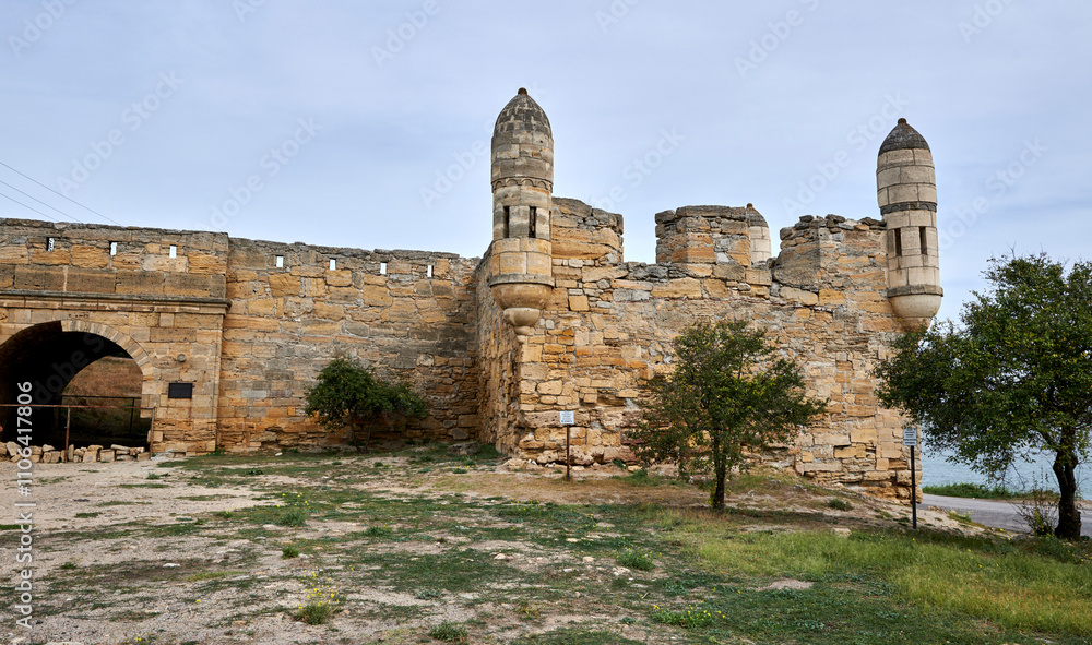 Russia. Crimea. Kerch. Bastion and Southern Gate of Yeni-Kale Fortress. Russia. Crimea. Kerch. Bastion and Southern Gate of Yeni-Kale Fortress.